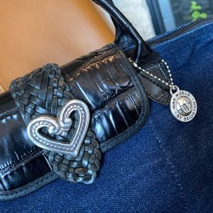 Rare! Brighton Denim & Leather Mini Tote